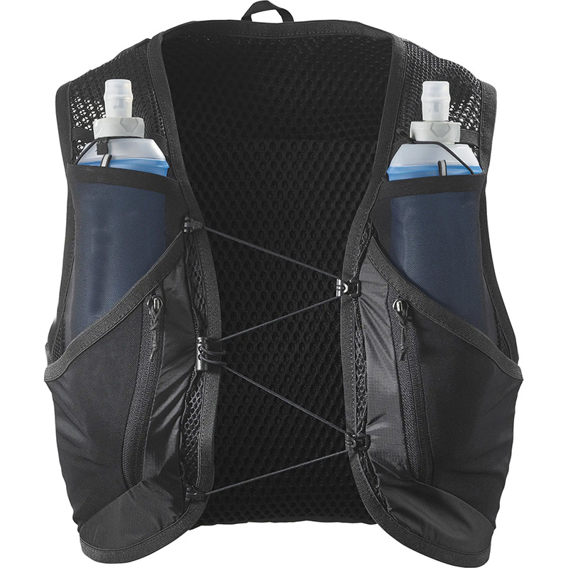 Outdoor trail running vest with 500ml soft flask supplier