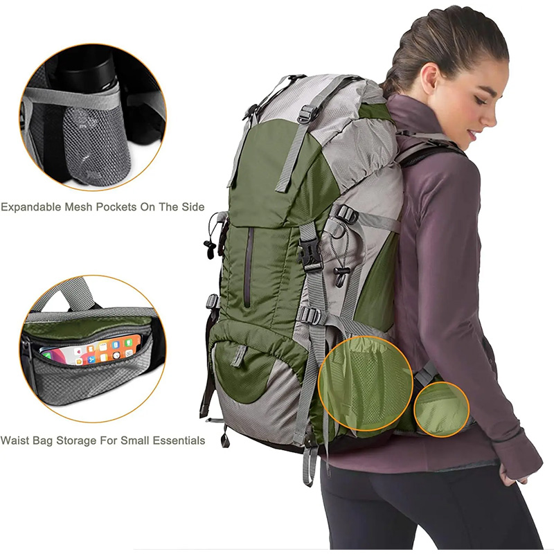 Custom Nylon Fabric Hiking Backpack factory