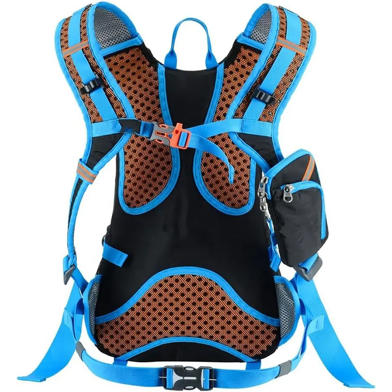 B2B Reflective Cycling Backpack with airflow back system supplier
