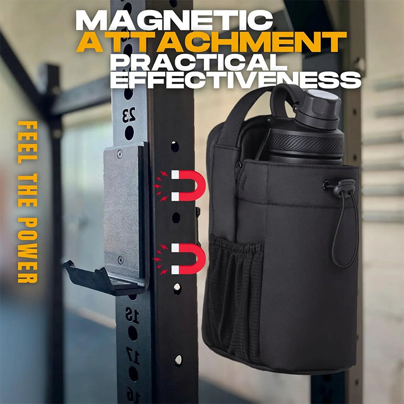Two Magnet Support Water bottle bag for gym and fitness B2B supplier