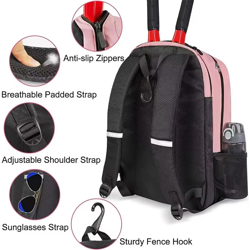 B2B Water-resistant and durable tennis backpack for sports factory