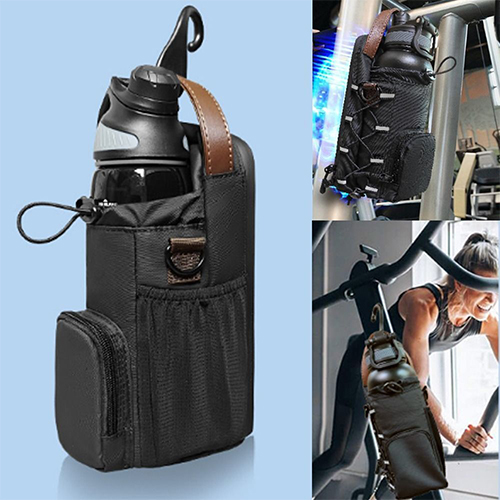 Magnetic gym bag fitness water bottle bag