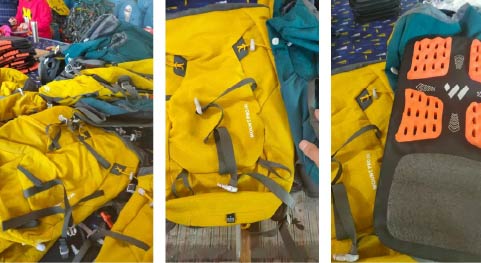 Warehouse Airflow back system hiking backpack supplier