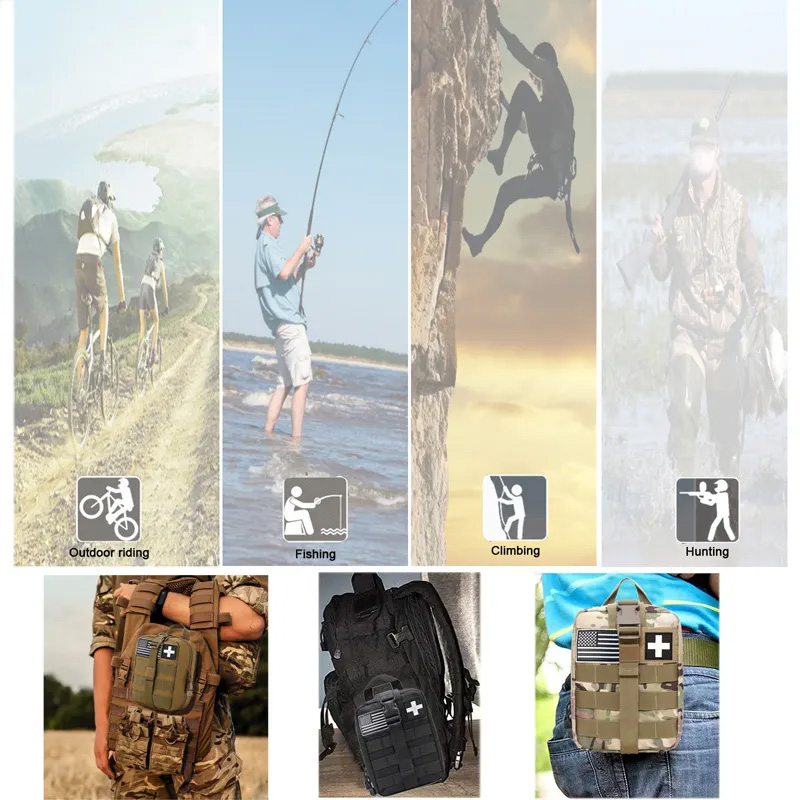 Various usage tactical medical kit bag supplier