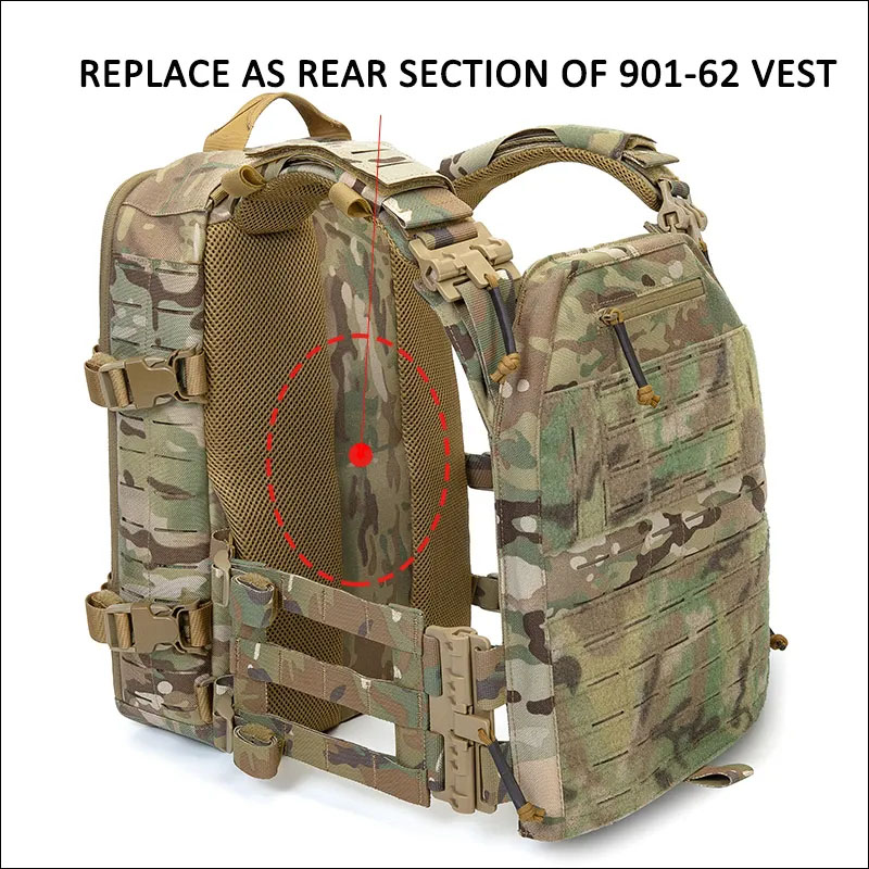 Airsoft molle system tactical vest backpack factory