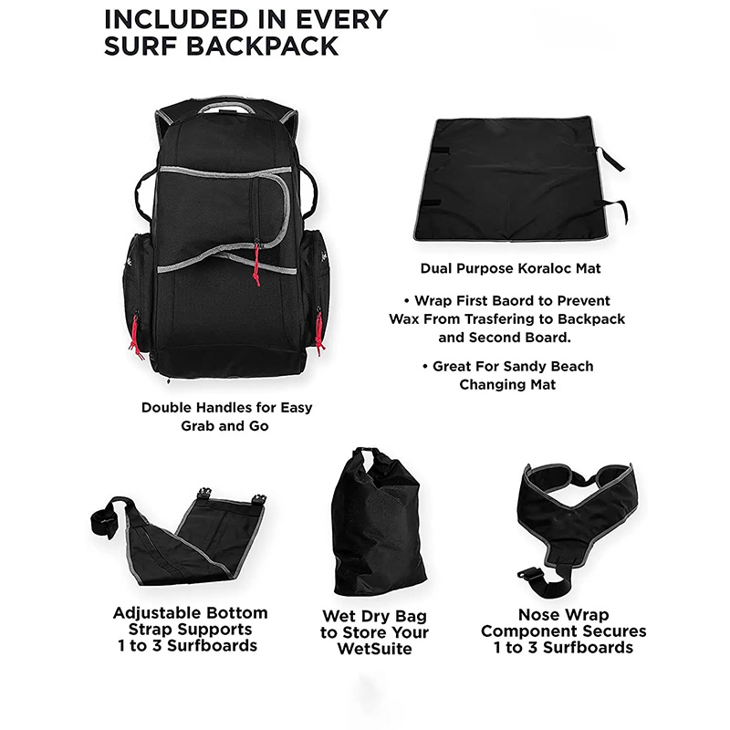 Durable surfboard backpack factory