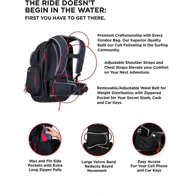 Custom High quality Surfboard backpack