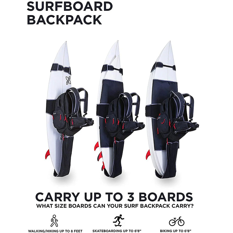 OEM 3 boards Surfboard backpack factory