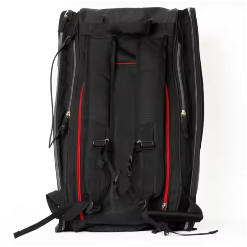 Durable tennis bag shoe compartment