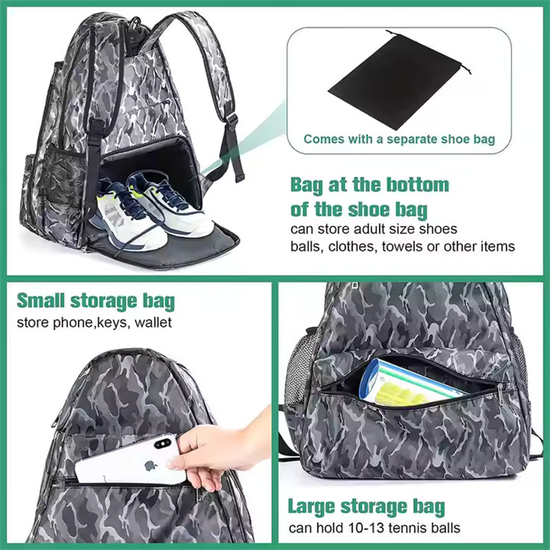 Tennis Backpack for Wet and Dry Separation