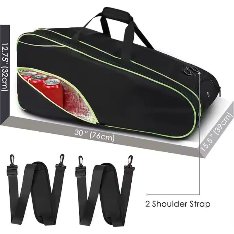 Large tennis bag with shoe compartment