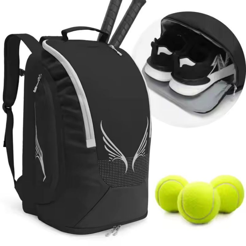 Modern tennis bag with shoe storage