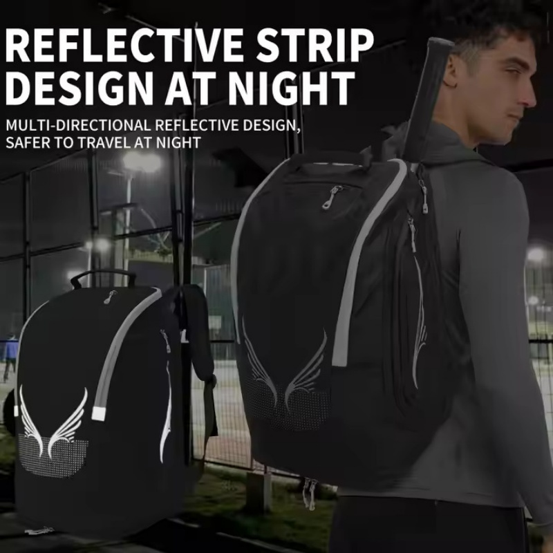 Comfortable shoulder straps for tennis backpack