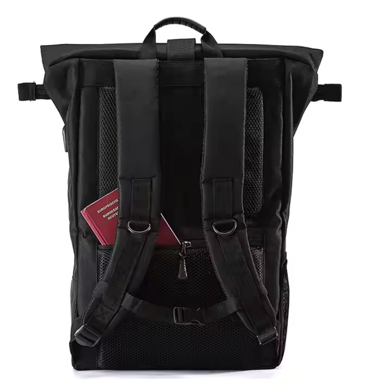 Fashionable backpack with laptop protection and waterproofing