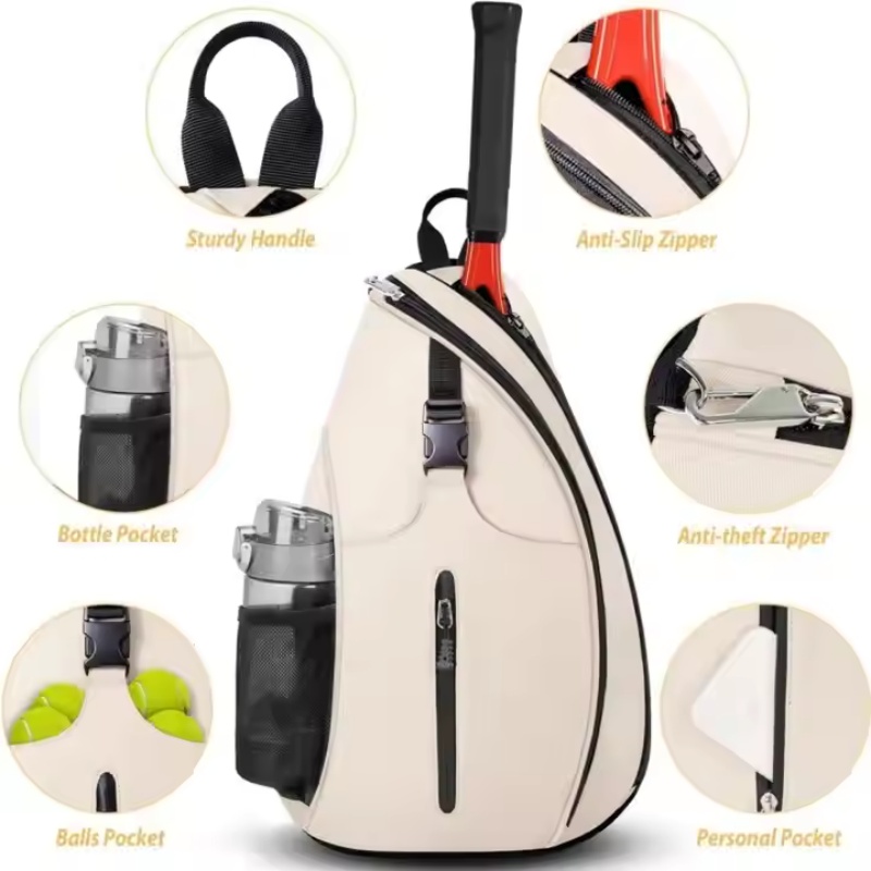 Crossbody padel gear organizer