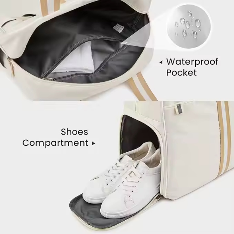 Customized pickleball tote for shoes and gear