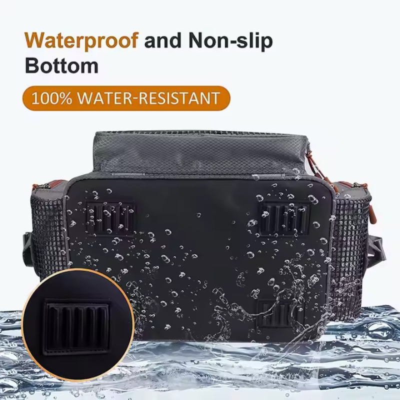 Durable handbag for fly fishing gear