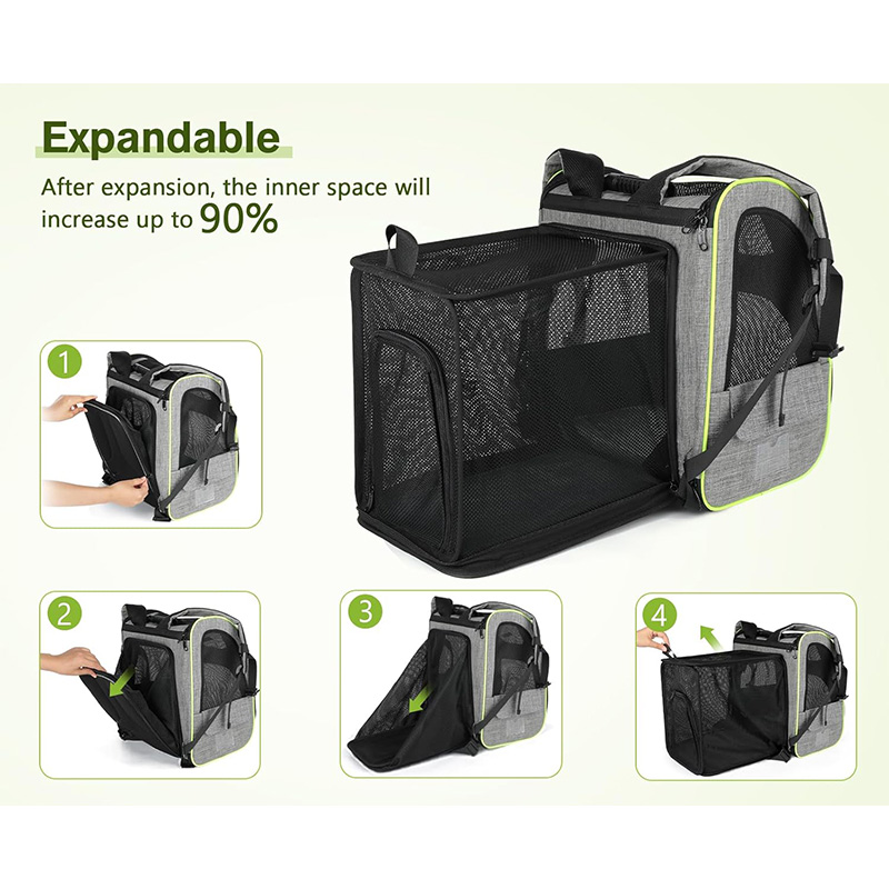Large Space Expandable Pet Carrier Travel backpack Supplier