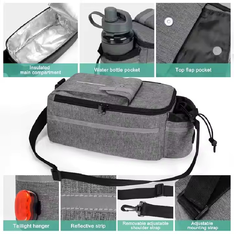 Cycling Rear Rack Cooler Storage Bag