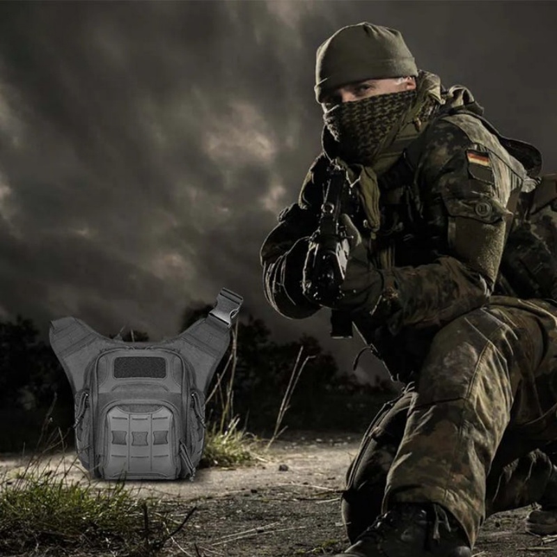 Adjustable Strap Camo Shoulder Bag