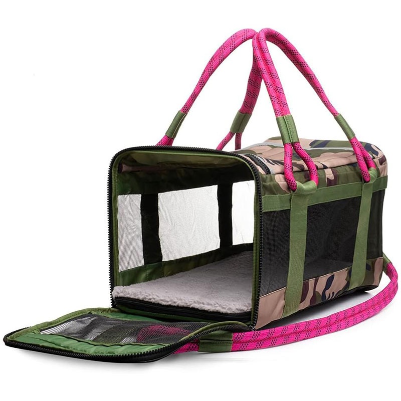 OEM Outdoor Breathable Camouflage Pet Carrier Bag