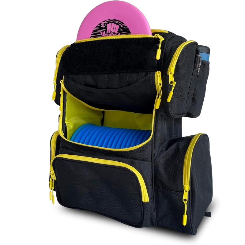 24-can cooler integrated disc golf bag