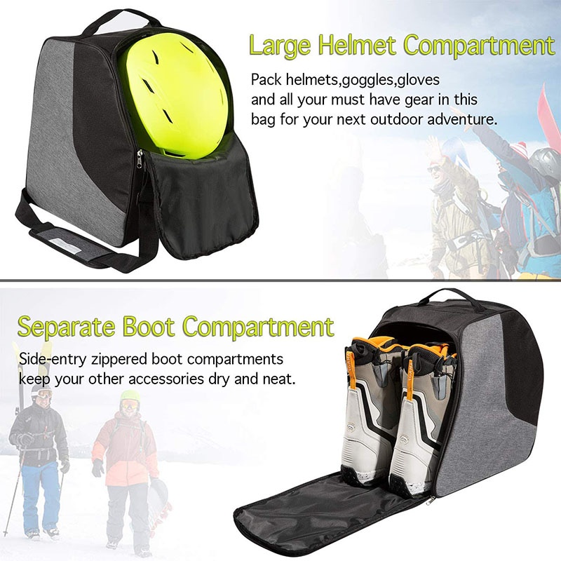 Ski boot and gear backpack