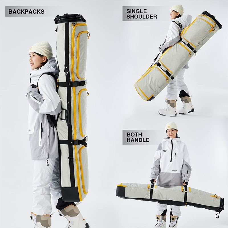 Adjustable backpack combo for snowboard gear