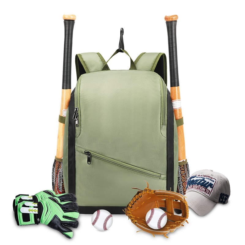 Portable baseball bat backpack with shoe vent