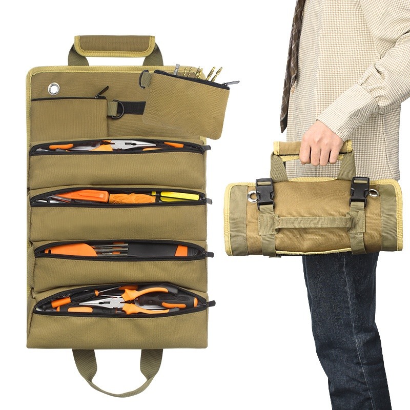 Water-resistant tool organizer pouch