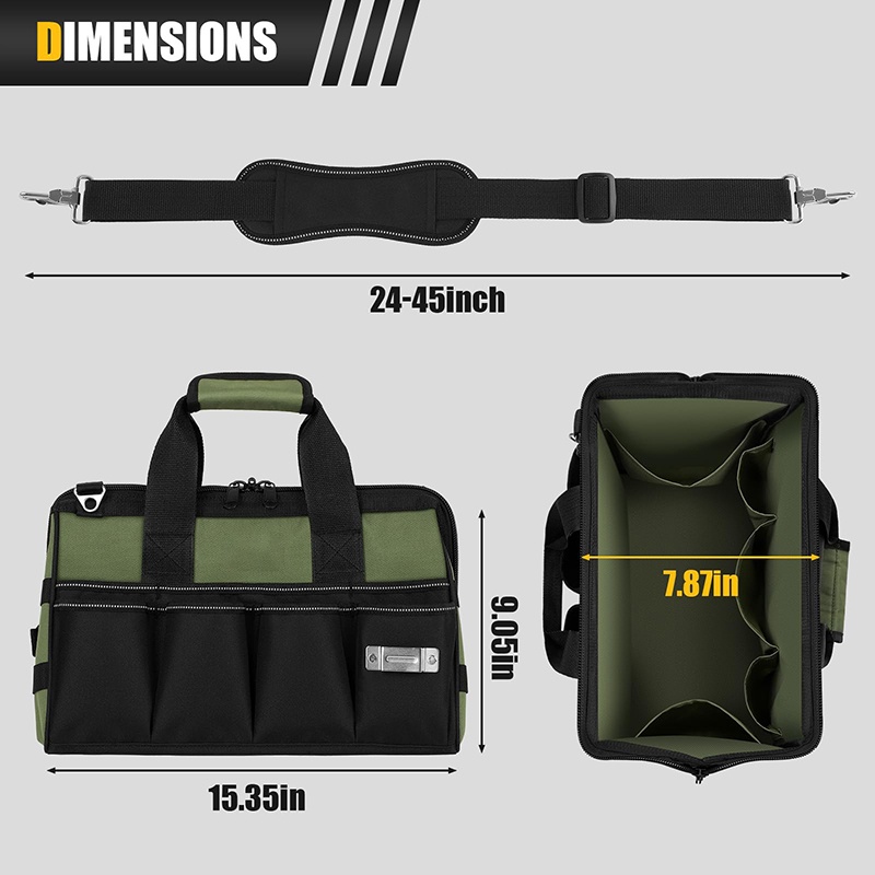 Portable tool storage with multiple compartments